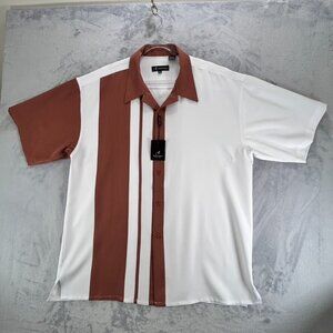 Montique International Shirt Men's XL  Cinnamon Color  Short Sleeves Style 1970‎